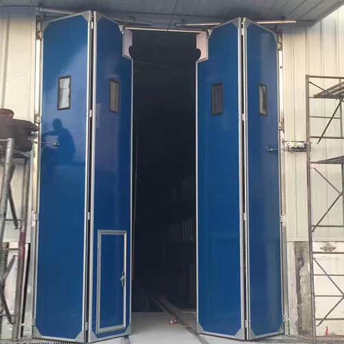 工业折叠门电动手动平开门厂房车间大型门供应工业折叠门