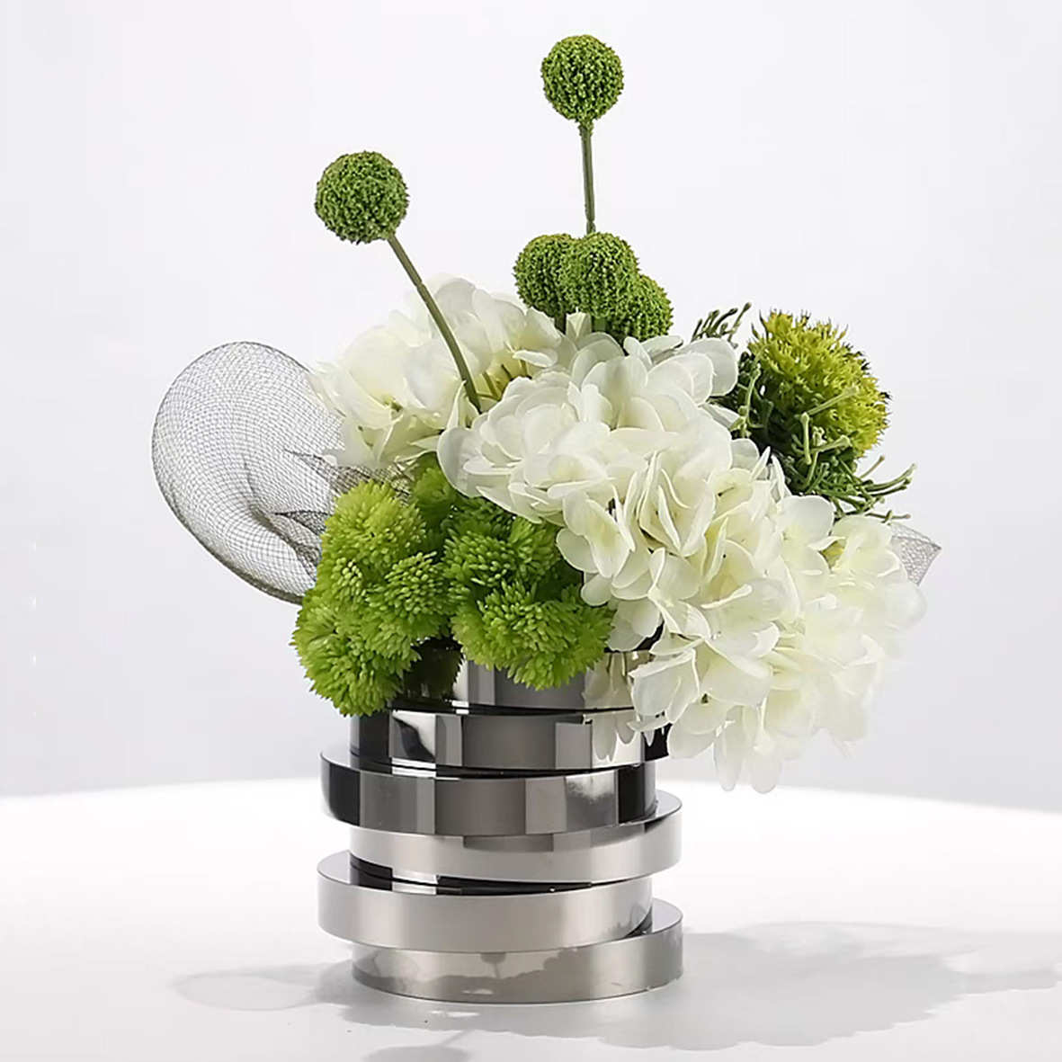 现代花艺轻奢摆件高档客厅玄关茶几酒店洽谈桌面洗漱台仿真花摆放