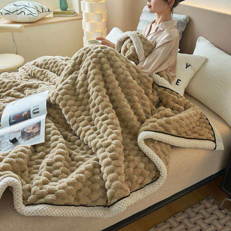 毛毯被子加厚冬季金龟绒毯宿舍学生珊瑚绒床单人办公室午睡小毯子