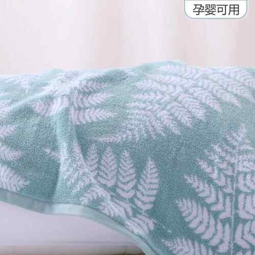 纯F96857SH棉一对加枕巾高档棉新树叶情侣款厚家用全柔软成人款枕