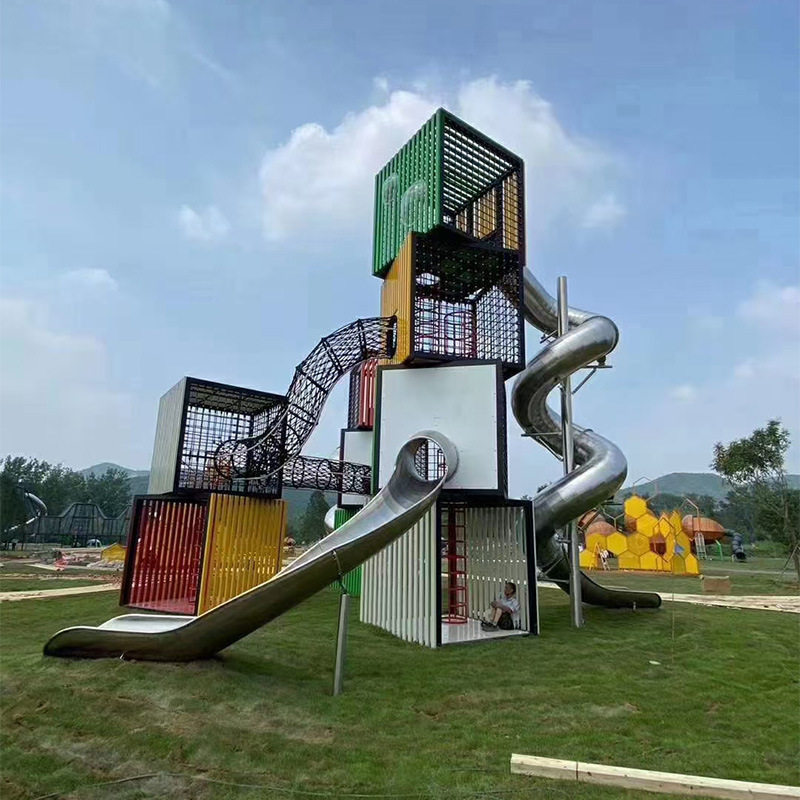 户外不锈钢滑梯室外非标儿童设备大型娱乐小区无动力游乐设施厂家,玩具/童车/益智/积木/模型,滑梯,淘宝优惠券,粉丝福利购,淘宝优惠卷