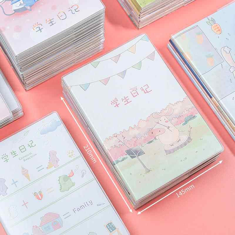 小学生日记本小方格拼音一年级四五六三二年级田字格周记加厚幼儿园儿童小学生用笔记本子简约入门胶套起步