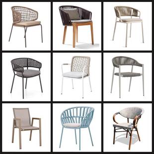 户外藤椅院花座桌椅组合YC06藤编庭休闲椅阳台茶桌椅园休闲椅户外