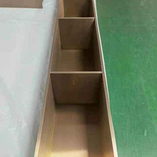 简约黑钛金不锈钢壁柜嵌入式置物架卫生间客厅玄关橱柜金属电视柜