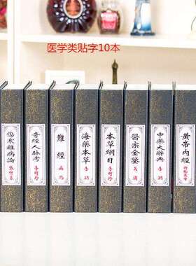 新中式假书装饰品茶室博古架书本摆件拍摄道具古典彷真书籍