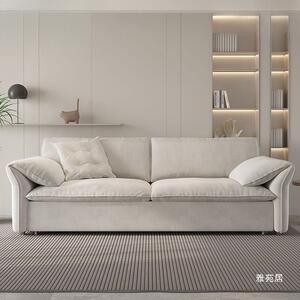 颐舍tbaxer大象耳折朵沙床多功能两NBG用一发体小户型磨砂布奶油