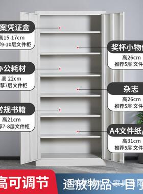 会计财务证凭柜资钢制通玻文件料合同储专用档案柜办公lsc-55室铁
