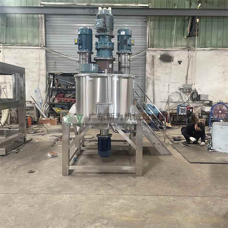 佛山供应精油洗发水搅拌机沐浴露甲油搅拌罐加热密封反应釜