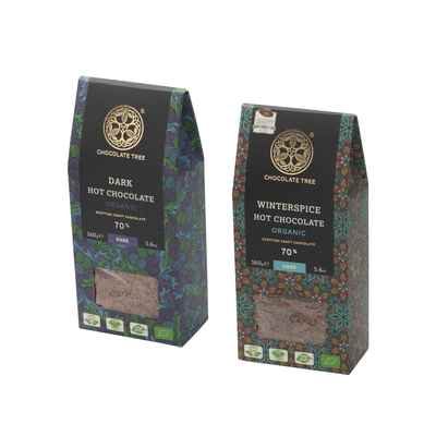 英国进口Chocolate Tree热可可黑巧克力可可粉冲饮零食烘焙