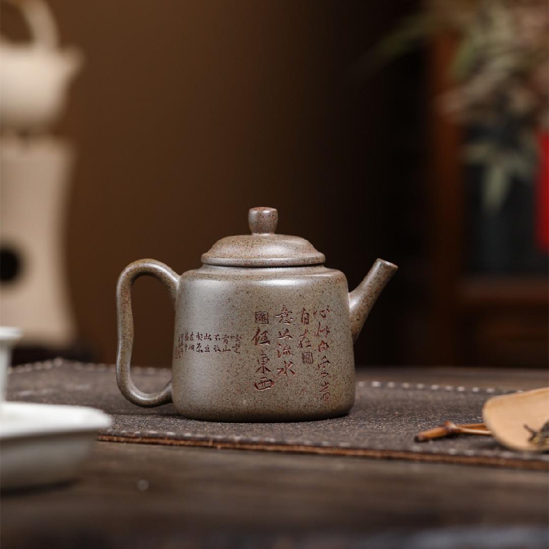 高德钟 宜兴紫砂壶青段泥高温还原烧匠心手制精美紫砂茶壶茶具