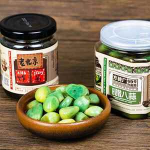 方砖厂腊八蒜炸酱面方砖厂69号老北京炸酱200克翡翠腊八蒜旗舰店