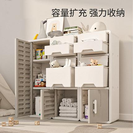 简约加厚抽屉式收纳柜客厅置物柜儿童宝宝衣柜家用塑料储物柜