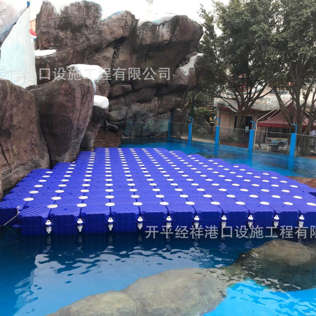 船型浮筒水上平台搭建浮桥平台游艇码头水上游泳池浮筒生产厂家