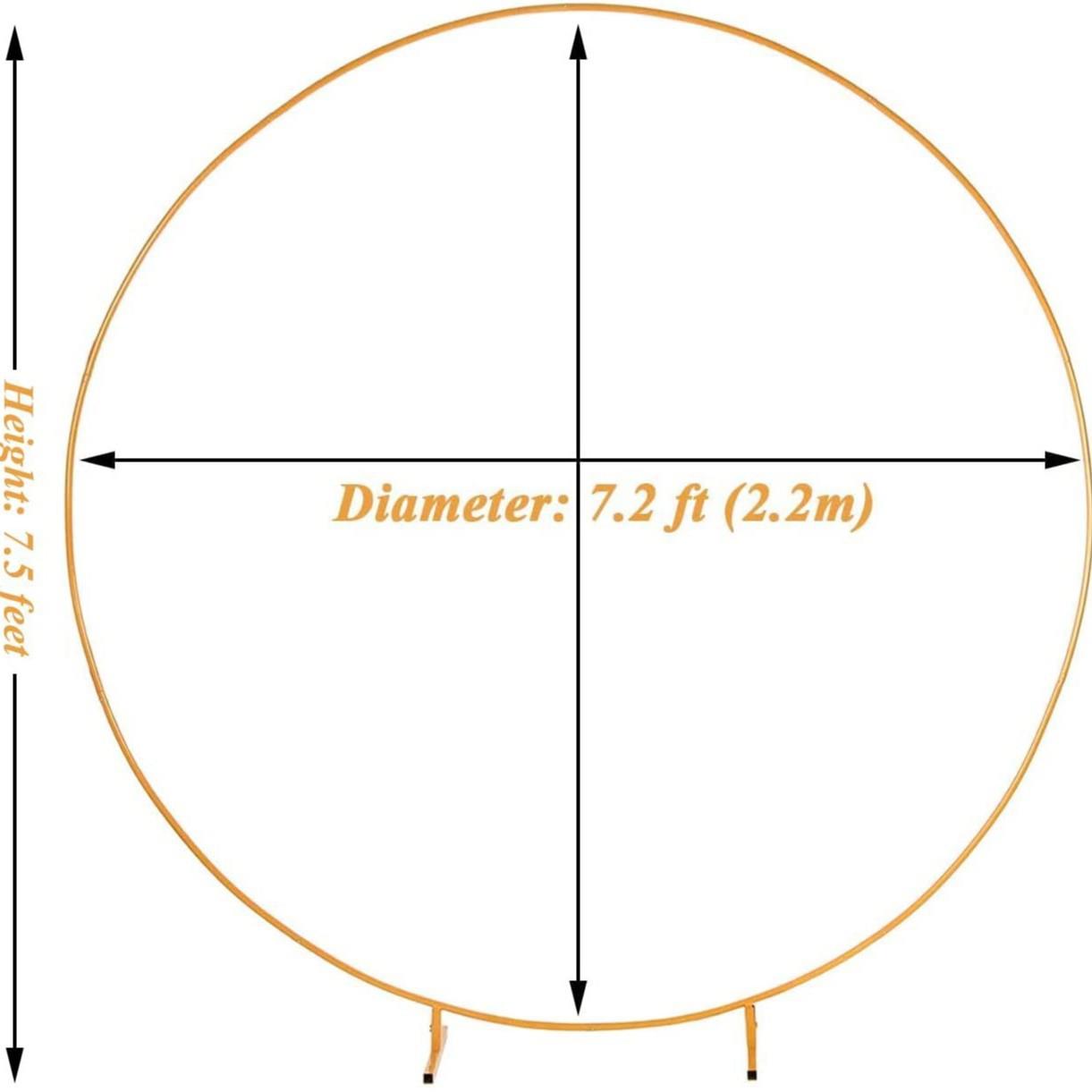 庆新款铁门艺圆环气球拱套装圆形铁艺拱门花架花婚KGS门道具