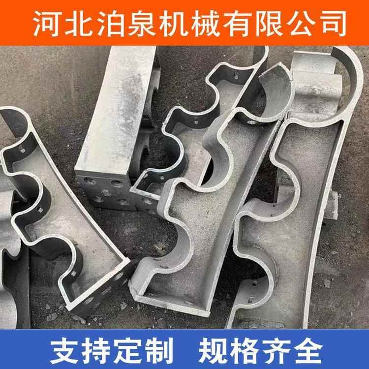 YBC促销人行道侧防撞护优栏杆钢铸钢立栏柱中央防撞护栏铸支架惠