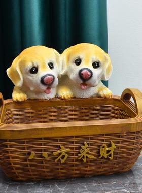 狗狗收纳创意摆件家居装饰品客厅入户玄关鞋柜放钥匙乔迁生日礼物