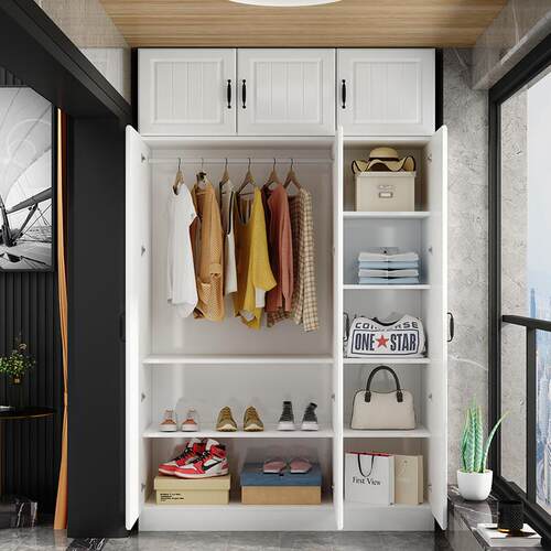 实木阳台柜家用卧室儿童衣柜门厅柜防晒收纳柜经济型收纳柜子防潮