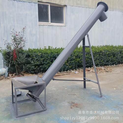 自吸式不锈钢钢管提升机内5外3加厚蛟龙输送机垂直上料提升机