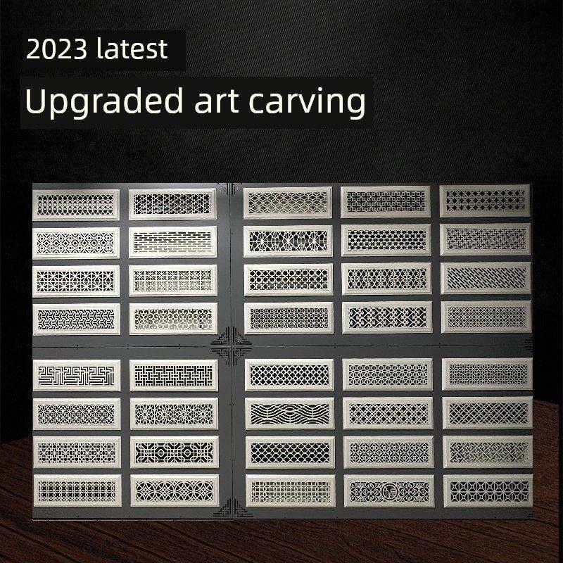 铝合金中央空调艺术雕刻出风口格栅铝合金回风出风口加热盖装饰网