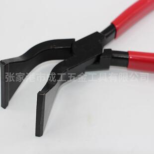 弯头宽嘴铁板钳45度钣金折弯工具钳外贸重型折板钳10寸小头铁板钳