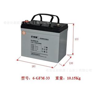 复华蓄电池6 33太阳能发电系统12V33AH发电厂变电站应急电源 GFM