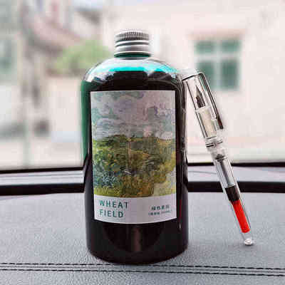 500ML大瓶墨水钢笔用学生非碳素钢笔水黑色红色彩色蓝色彩墨薇妍