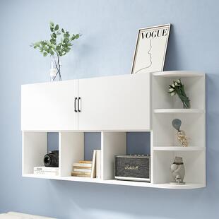 实木墙上书书架置物柜客柜厅柜墙壁柜储366床物柜卧室头壁柜收纳