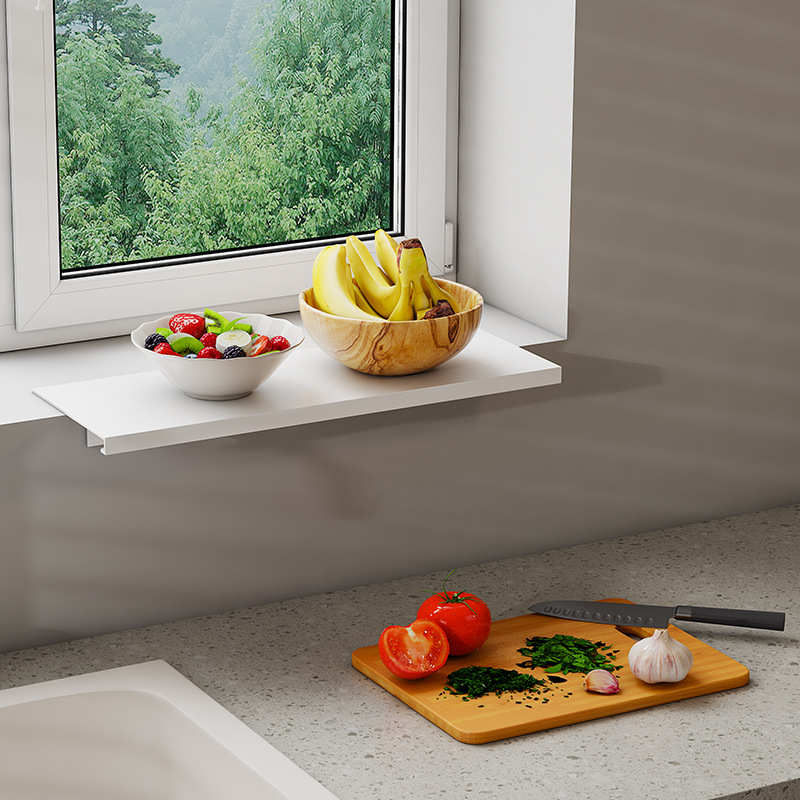 窗台延伸板架厨房置物架免打孔窗户飘窗加长收纳家用多功能储物架