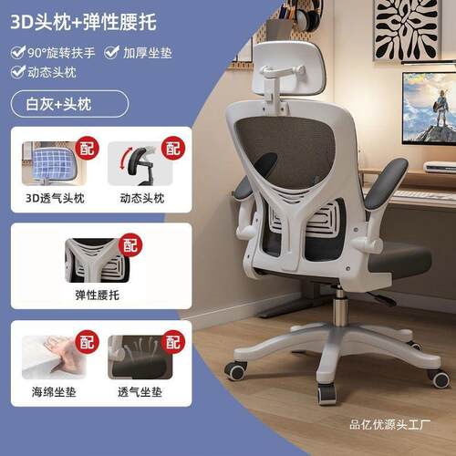 Tal电脑椅久坐家用办公椅职员宿舍电竞座椅人体工学学习椅书无有