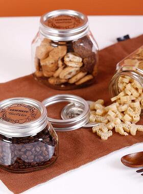 德国进口耐高温玻璃罐菱形带盖子密封瓶储物罐子蜂蜜罐燕窝分装瓶