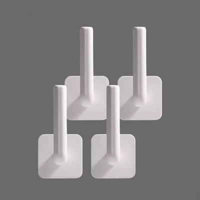 L-shaped seamless strong adhesive hooks, kitchen storage han