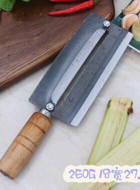 新甘蔗刀砍削甘蔗皮专用一字削皮刀家用水果刀锋利加厚菠萝刨皮