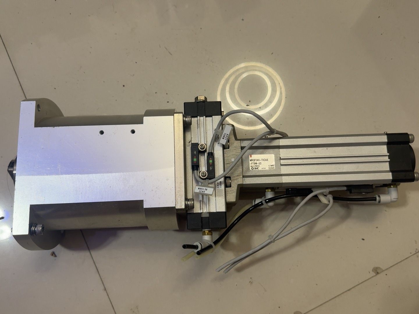 出日本SMC原装MRQFS40-70CAX气缸拆机件，型号F