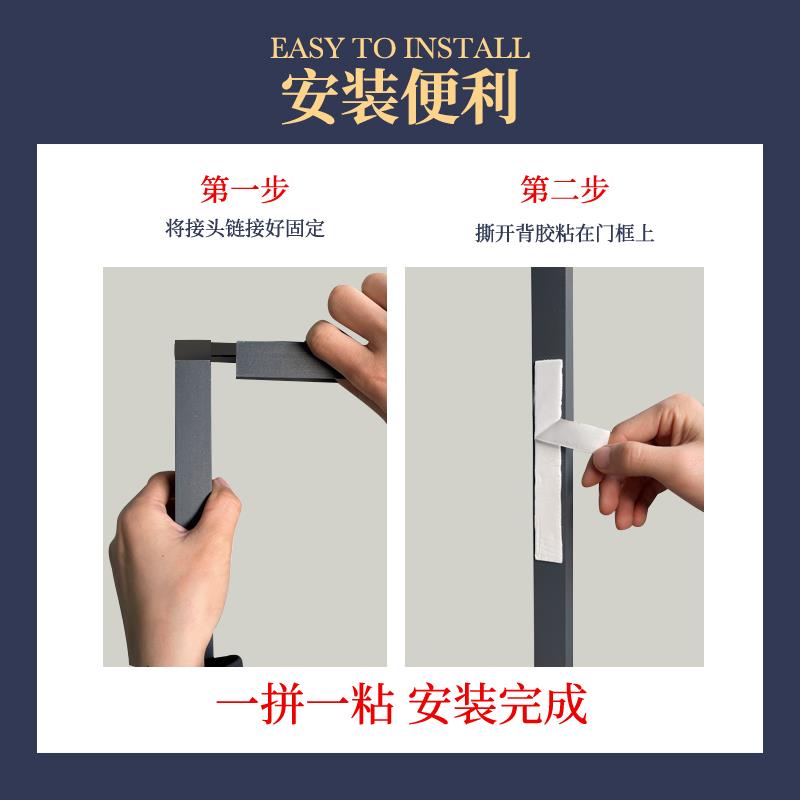 折叠纱门推拉式防蚊门帘铝合金无轨伸缩家用自装沙门纱窗