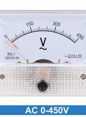 85L1-450V发电机指针式交流电压仪表250V300V500V1000V械伏特表头