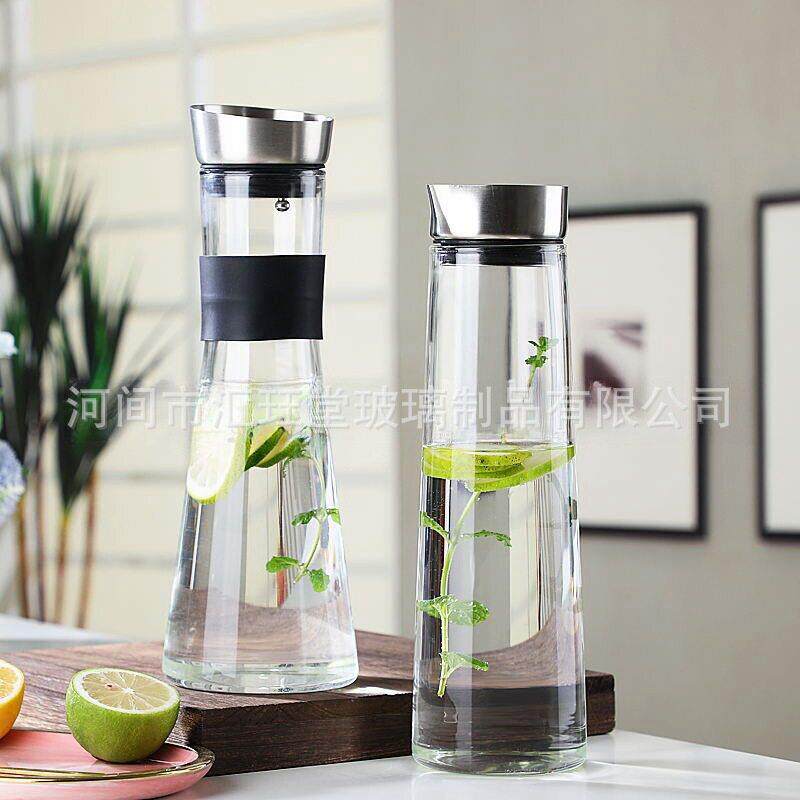 冷水壶玻璃凉水瓶大容量泡茶壶家用晾白开水杯扎壶套装凉水杯