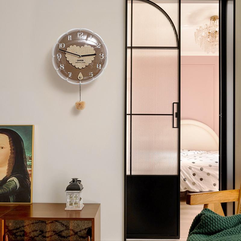 WOZ孔OOM免打气球挂钟客厅家TYOS8862用205新款创艺术时意钟表挂