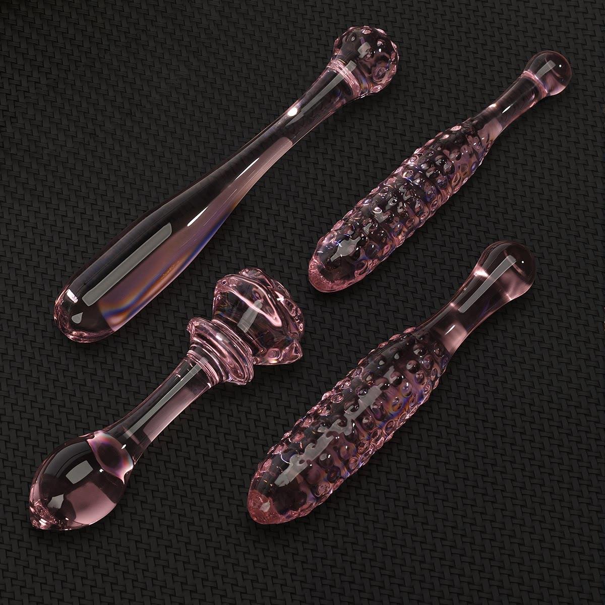 女用透明水晶阳具肛塞私处高潮自慰器SM外出长期佩戴新手开肛神器