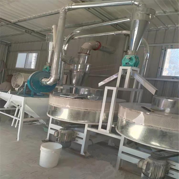 黄豆淀粉石磨磨粉机小麦玉米打粉机设备成套石磨面粉机