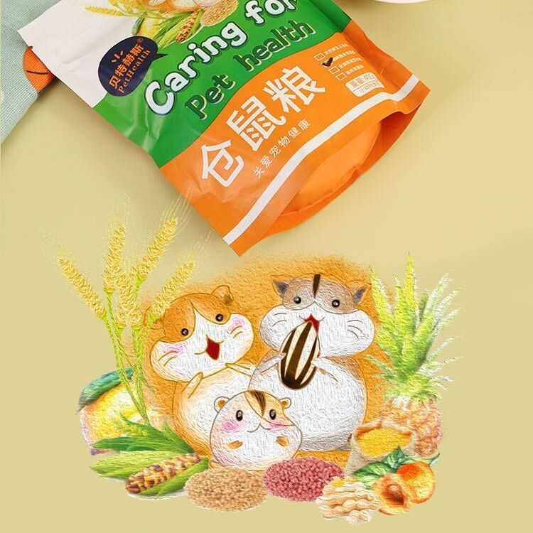 仓鼠粮食水果湖鲜果蔬五谷鼠粮金丝熊用品食物饲料主粮面包虫干