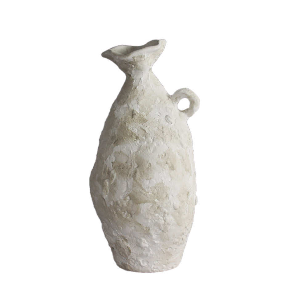 装饰品法式花瓶陶瓷做效果侘旧风复古摆件设计师寂zara 款软