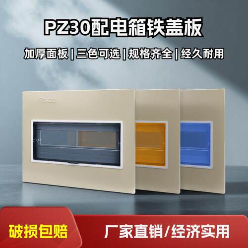 PZ30铁盖板配电箱盖板开关箱家用空开箱盖子强电箱盖板电箱盖面板