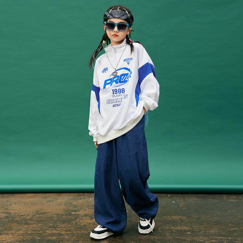 街舞儿童潮服元旦演出服男童套装hiphop男孩少儿架子鼓酷帅表演服