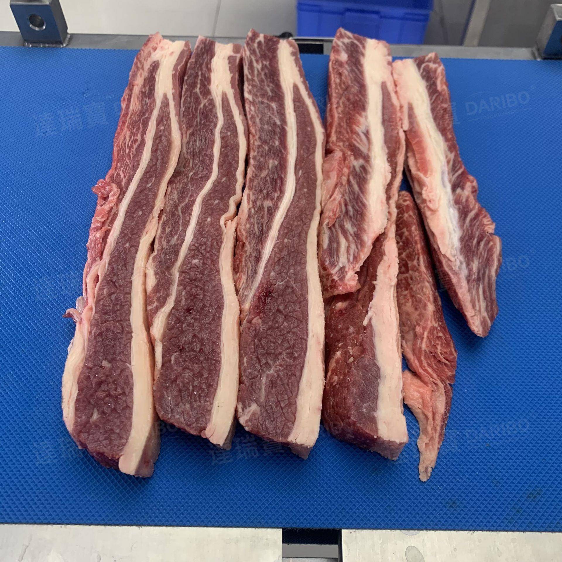 W输送式鲜肉开条机 牛肉切条机 鱿鱼切条机 五花肉牛百叶开条机