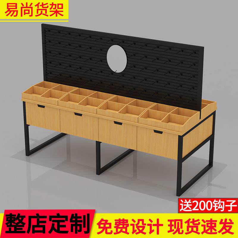 名创双面耳环柜优品饰品柜中岛货架精品店耳饰耳坠饰品展示柜货架