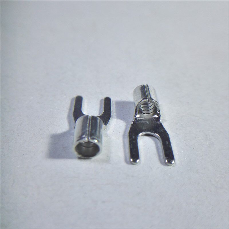 SNB2-3.2 4 6紫铜尾部点焊接线端子插拔式叉型铜线耳电子配线器材