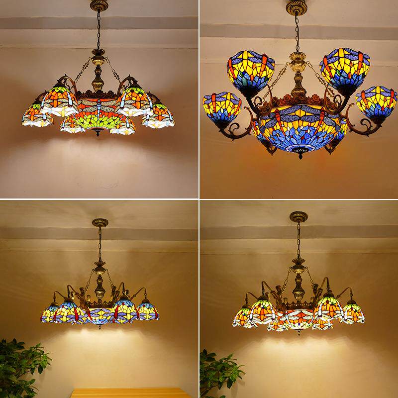 北欧简约美式铁艺吊灯欧式复古现代LED客厅灯餐厅卧室灯具