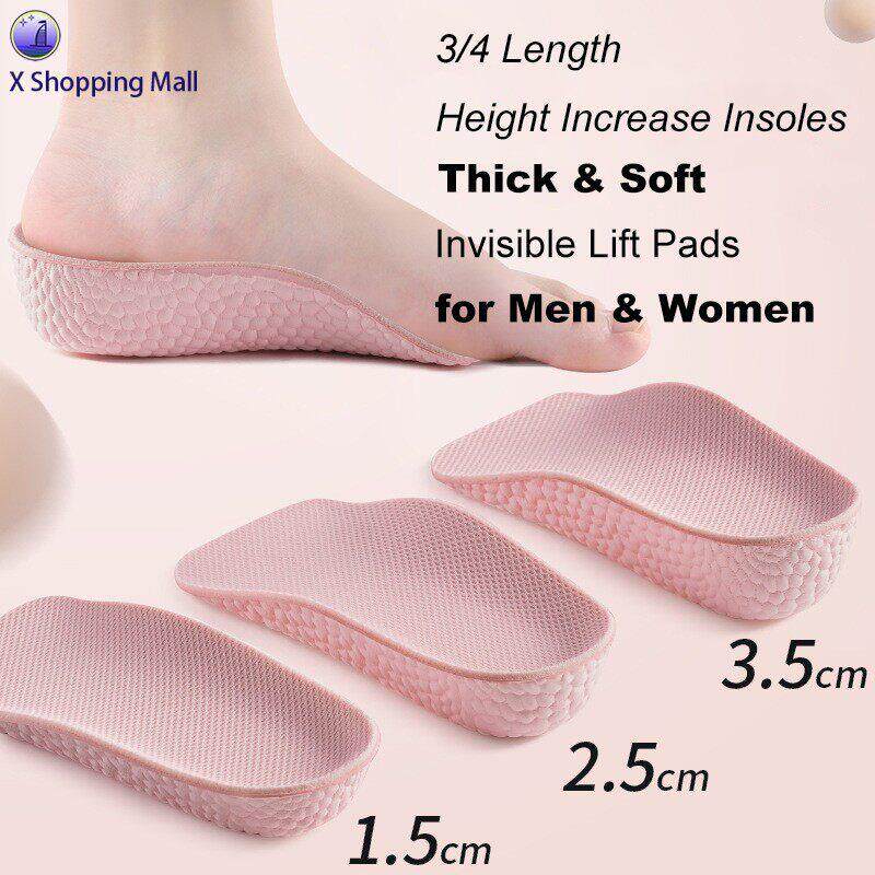 3/4 Length Height Increase Insoles Invisible Lift Pads