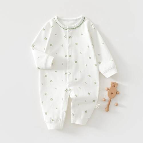 66码女宝衣服秋冬婴儿衣服婴儿连体衣春秋季新款纯棉无骨衣服女宝