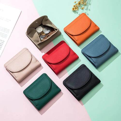 Genuine Leather RFID ID Credit Bank Business Card Holder Cow